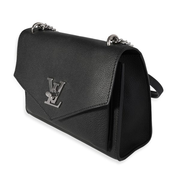 Louis Vuitton Black Grained Calfskin MyLockMe Chain Bag - Picture 2 of 7